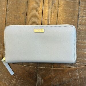Blue Kate Spade bifold wallet